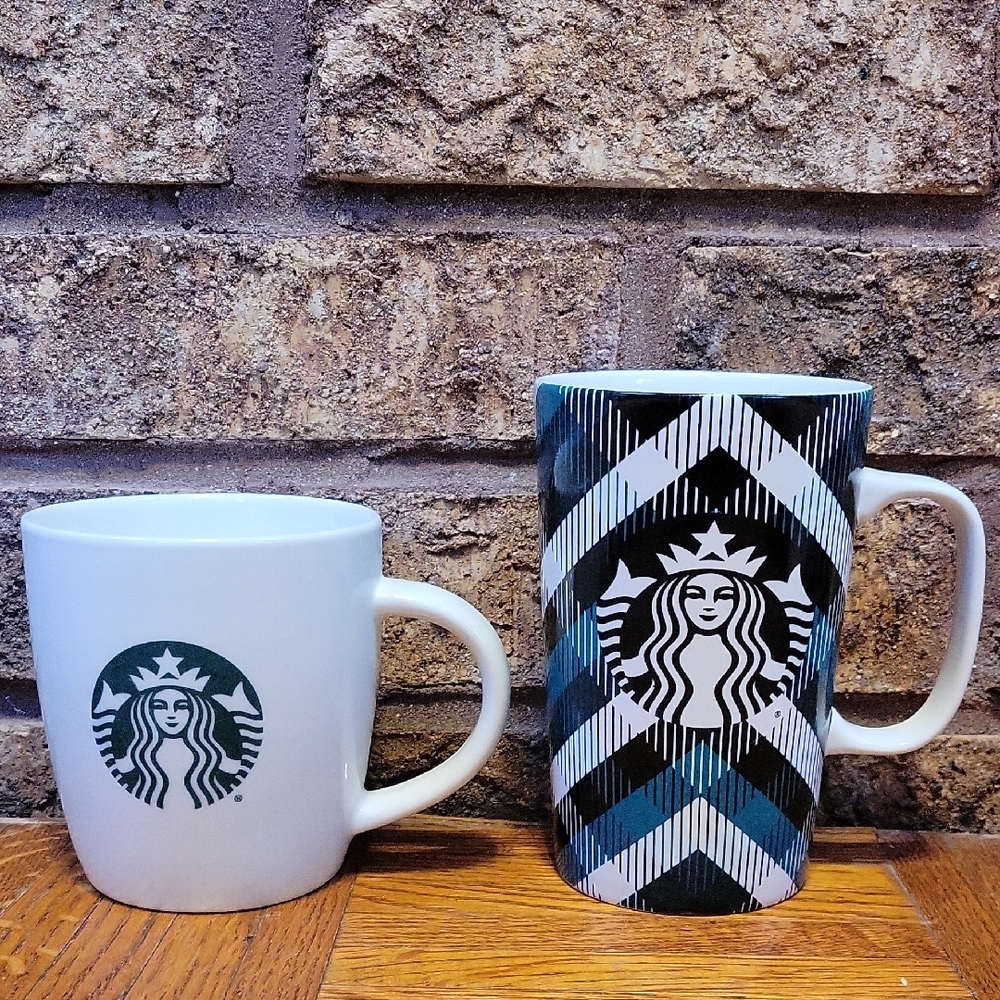 Starbucks 2015 Collectible Mug Duo 12 & 16 Oz Cups